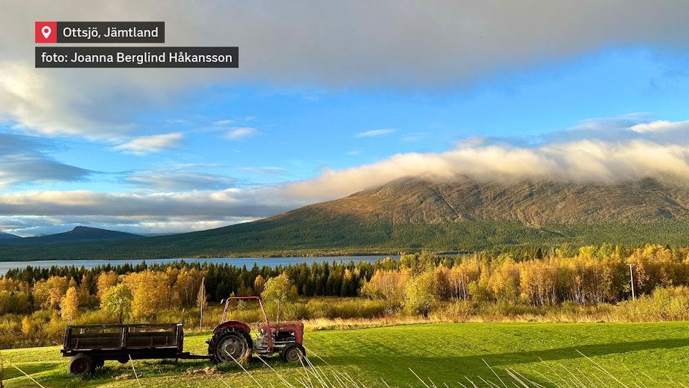 Första pudersnön har lagt sig på Ottfjället Ottsjö, Jämtland den 26/9. Foto: Joanna Berglind-Håkansson