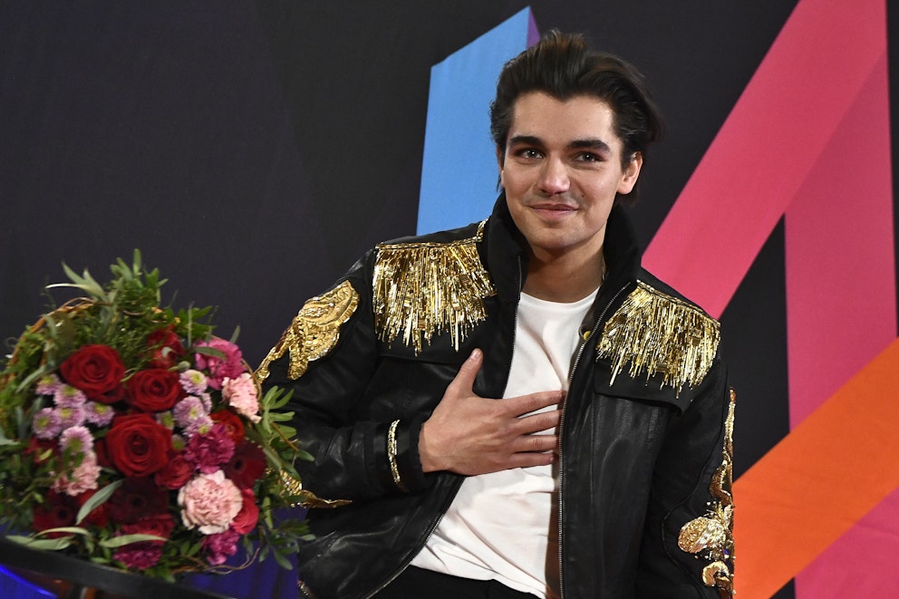 2021 gick Anton Ewald till final i Melodifestivalen