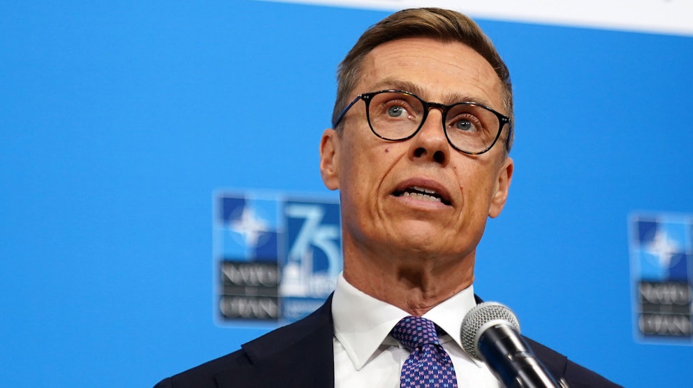 Finlands president Alexander Stubb 