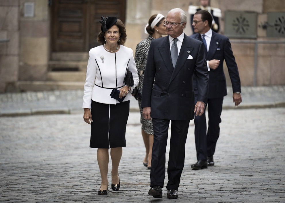 Kung Carl Gustaf och drottning Silvia. 