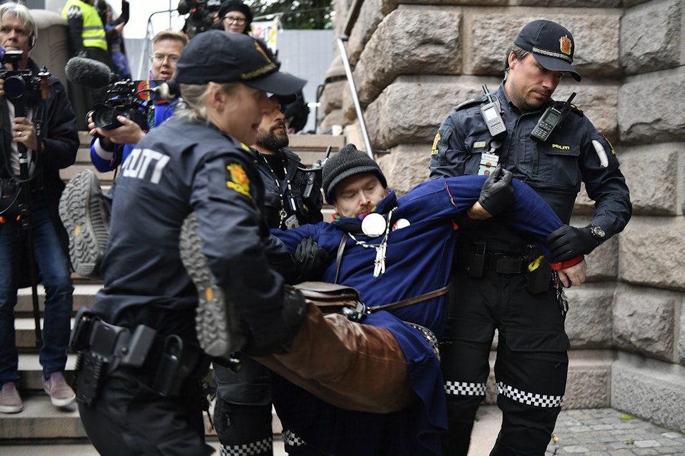 Demonstrationen I Oslo | SVT Nyheter