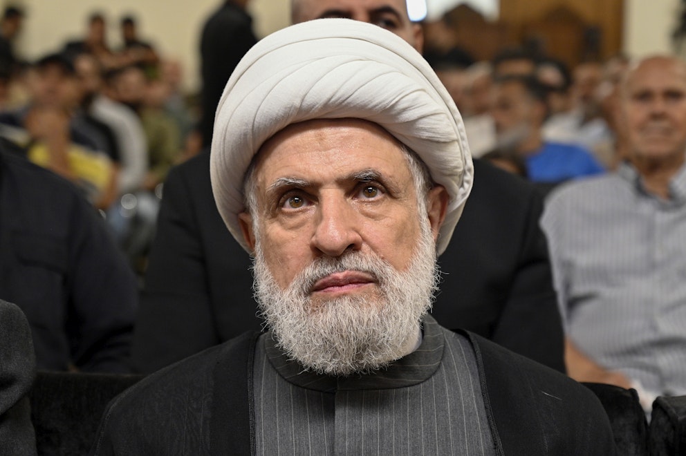 Hizbollahs nya ledare Naim Qassem. Foto: Wael Hamzeh/Epa