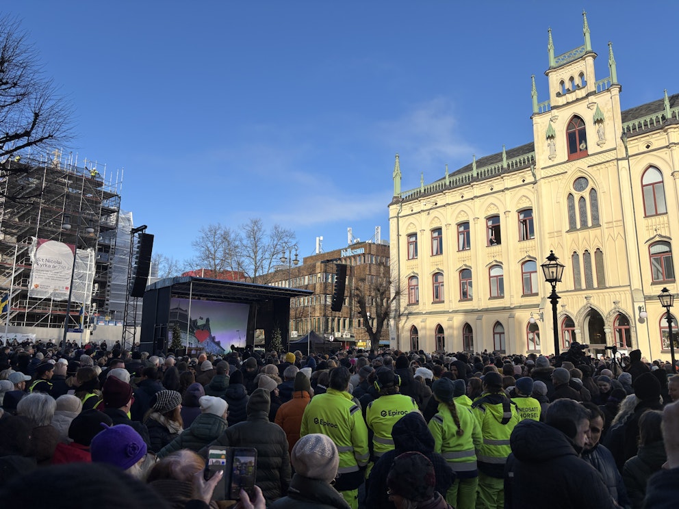 Människor på torg